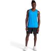 Gaiam Mens Everyday Basic Tank Top, Standard Fit, Stretch Midweight Jersey Material(Vibrant Blue Heather)