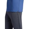 Gaiam Mens Flow State Long Sleeve Crewneck Top, Standard Fit, Stretch Midweight Material(True Navy)
