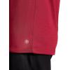 Gaiam Mens Power Long Sleeve Crewneck Raglan Top, Standard Fit, Stretch Midweight Material(Garnet Heather/Ebony Heather)