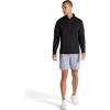 Gaiam Mens Recovery Long Sleeve Quarter-Zip, Standard Fit, Midweight Breathable Material(Black)