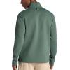 Gaiam Mens Recovery Long Sleeve Quarter-Zip, Standard Fit, Midweight Breathable Material(Duck Green)