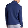 Gaiam Mens Recovery Long Sleeve Quarter-Zip, Standard Fit, Midweight Breathable Material(Medieval Blue)