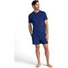 Gaiam Mens Zen Vent Short Sleeve Crewneck T-Shirt, Standard Fit, Stretch Midweight Material(Medieval Blue)
