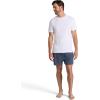 Gaiam Mens Zen Vent Short Sleeve Crewneck T-Shirt, Standard Fit, Stretch Midweight Material(Stark White)