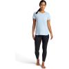 Gaiam Womens Everyday Performance Crewneck T-Shirt, Slim Fit, Stretch Lightweight Material, Moisture-Wicking(Blue Fog Heather)