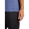 Gaiam Womens Oversized Performance T-Shirt, Oversized Fit, Stretch Lightweight Material(Blue Indigo Heather)