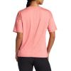 Gaiam Womens Oversized Performance T-Shirt, Oversized Fit, Stretch Lightweight Material(Lantana Heather)