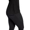 Gaiam Womens Restore Rib Mix T-Shirt, Relaxed Fit, Lightweight Heathered Material, High-Low Hem(Black (Tap Shoe))