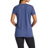Gaiam Womens Restore Rib Mix T-Shirt, Relaxed Fit, Lightweight Heathered Material, High-Low Hem(Blue Indigo)