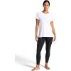 Gaiam Womens Restore Rib Mix T-Shirt, Relaxed Fit, Lightweight Heathered Material, High-Low Hem(Bright White)