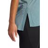 Gaiam Womens Restore Rib Mix T-Shirt, Relaxed Fit, Lightweight Heathered Material, High-Low Hem(Goblin Blue)