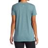 Gaiam Womens Restore Rib Mix T-Shirt, Relaxed Fit, Lightweight Heathered Material, High-Low Hem(Goblin Blue)