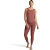 Gaiam Womens Ribbed Crewneck Tank Top, Cropped Fit, Stretch Midweight Material, Moisture-Wicking(Cafe Mocha)