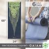 Gaiam Yoga Mat Premium Print Reversible Extra Thick Non Slip Exercise & Fitness Mat for All Types of Yoga, Pilates & Floor Workouts, Vintage Tapestry, 6mm