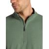 Gaiam mens Reform Long Sleeve Quarter-zip, Standard Fit, Stretch Midweight Material(Duck Green)
