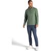 Gaiam mens Reform Long Sleeve Quarter-zip, Standard Fit, Stretch Midweight Material(Duck Green)