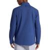 Gaiam mens Reform Long Sleeve Quarter-zip, Standard Fit, Stretch Midweight Material(Medieval Blue)