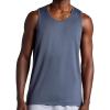 Gaiam Mens Everyday Basic Tank Top, Standard Fit, Stretch Midweight Jersey Material(Cool Grey)