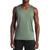 Gaiam Mens Everyday Basic Tank Top, Standard Fit, Stretch Midweight Jersey Material(Duck Green Heather)