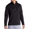 Gaiam Mens Recovery Long Sleeve Quarter-Zip, Standard Fit, Midweight Breathable Material(Black)
