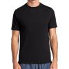 Gaiam Mens Zen Vent Short Sleeve Crewneck T-Shirt, Standard Fit, Stretch Midweight Material(Black)