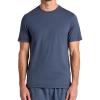 Gaiam Mens Zen Vent Short Sleeve Crewneck T-Shirt, Standard Fit, Stretch Midweight Material(Cool Grey)