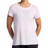 Gaiam Womens Restore Rib Mix T-Shirt, Relaxed Fit, Lightweight Heathered Material, High-Low Hem(Orchid Hush)