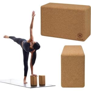 Gaiam Cork Yoga Brick -2PK – CORK