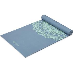 Gaiam Yoga Mat – Premium 5mm Print Thick Non Slip Exercise & Fitness Mat for All Types of Yoga, Pilates & Floor Workouts (68″ x 24″ x 5mm)(Blue Shadow Marrakesh)
