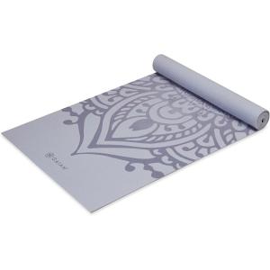 Gaiam Yoga Mat – Premium 5mm Print Thick Non Slip Exercise & Fitness Mat for All Types of Yoga, Pilates & Floor Workouts (68″ x 24″ x 5mm)(Wild Lilac Sundial)