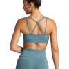 Gaiam Womens Shine Bra, Slim Fit, Stretch Midweight Material, Moisture-Wicking(Goblin Blue)
