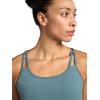Gaiam Womens Shine Bra, Slim Fit, Stretch Midweight Material, Moisture-Wicking(Goblin Blue)