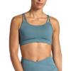 Gaiam Womens Shine Bra, Slim Fit, Stretch Midweight Material, Moisture-Wicking(Goblin Blue)