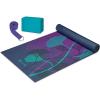 Gaiam Beginner’s Yoga Starter Kit (Yoga Mat, Yoga Block, Yoga Strap)(Lily Shadows)
