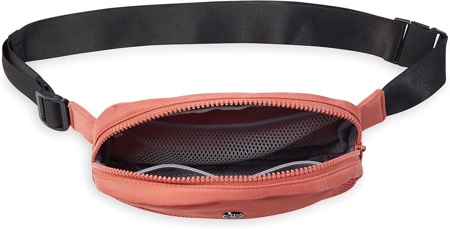 imageGaiam Go for It Waist Pack Adjustable Fanny Pack Crossbody Bags for Women ampamp Men Waterproof Cross Body Bag with Zippered Pockets Running Belt Bag Ideal for Vacation ampamp TravelSunburnt