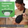 Gaiam Go for It Waist Pack, Adjustable Fanny Pack Crossbody Bags for Women & Men – Waterproof Cross Body Bag with Zippered Pockets, Running Belt Bag, Ideal for Vacation & Travel(Celery)