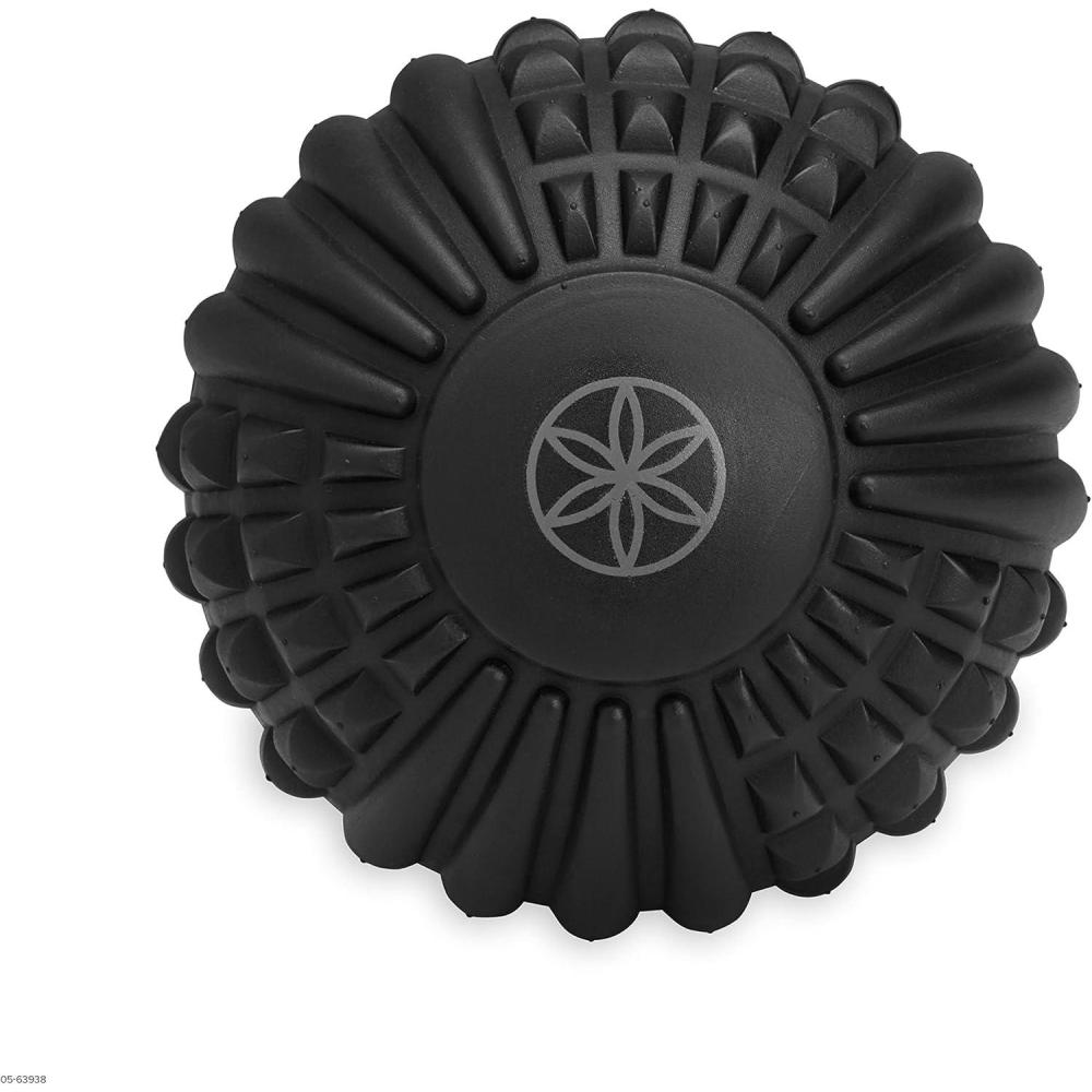 imageGaiam Restore Massage Ball  5quot Foam Roller Semi Firm Textured Manual Deep Tissue Massager for Trigger Points Myofascial Release Sore Muscle Recovery ampamp Pain Relief in HIPS Glutes Back ampamp Shoulders