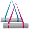 Gaiam Easy-Cinch Yoga Mat Sling – Durable Carrying Strap for Yoga Mat with Metal D-Rings for Secure Fit (No Mat Included)(Fuchsia Or Blue)