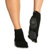 Gaiam 05-52204 Grippy Yoga Socks, Black/Grey, Medium/Large