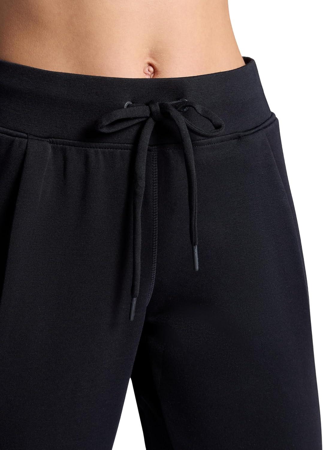 imageGaiam Womens Hudson Straight Pant Relaxed Fit 285 Inseam Stretch Midweight MaterialBlack Tap Shoe