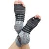 Gaiam Yoga Socks – Toeless Grippy Non Slip Sticky Grip Accessories for Women & Men(Grey/Black)