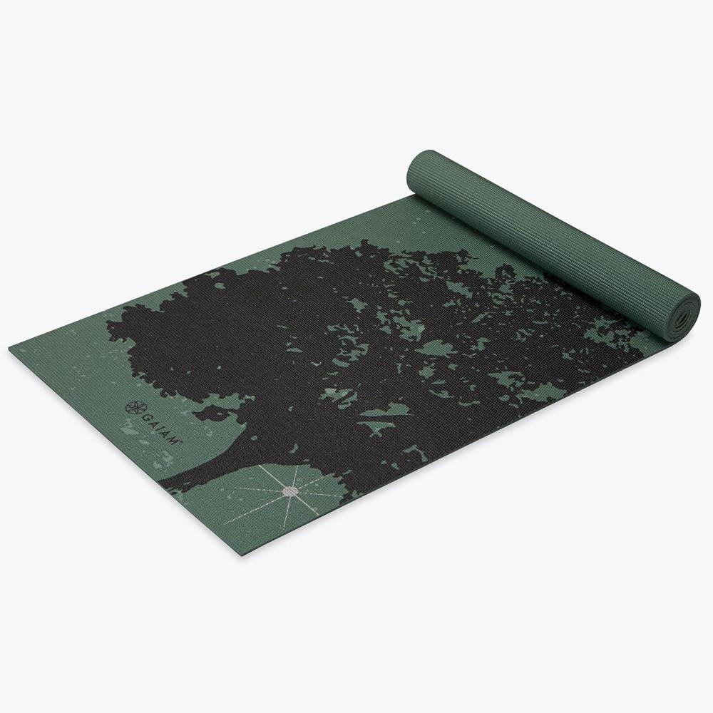 imageGaiam Print Yoga Mat Non Slip Exercise amp Fitness Mat for All Types of Yoga Pilates amp Floor ExercisesLuminary