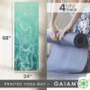 Gaiam Print Yoga Mat, Non Slip Exercise & Fitness Mat for All Types of Yoga, Pilates & Floor Exercises(Whirling Whisper)
