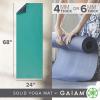 Gaiam Solid Color Yoga Mat, Non Slip Exercise & Fitness Mat for All Types of Yoga, Pilates & Floor Exercises(Vibrant Viridian)