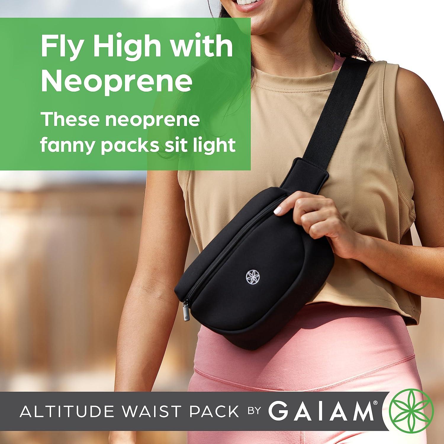imageGaiam Altitude Waist Pack Storage Belt Bag for Women And Men Adjustable Belt With Lightweight Pouch For Storing EssentialsDusty Purple