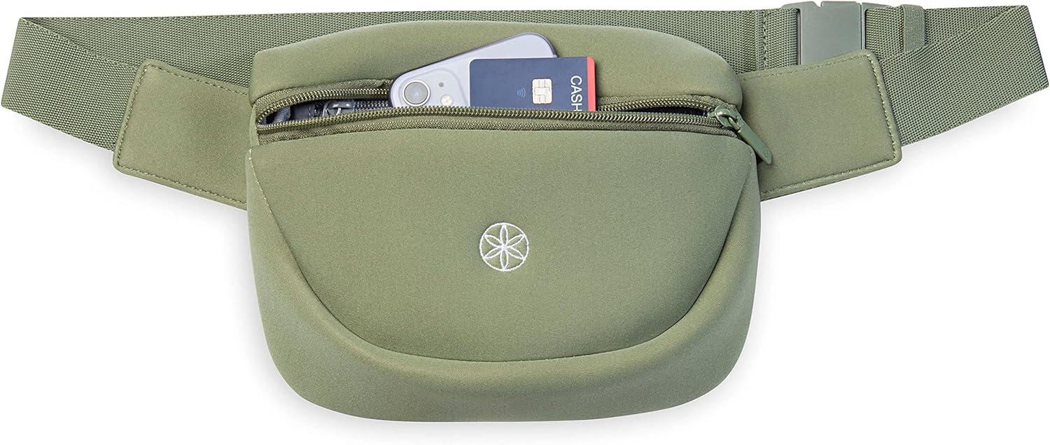 imageGaiam Altitude Waist Pack Storage Belt Bag for Women And Men Adjustable Belt With Lightweight Pouch For Storing EssentialsSagebrush