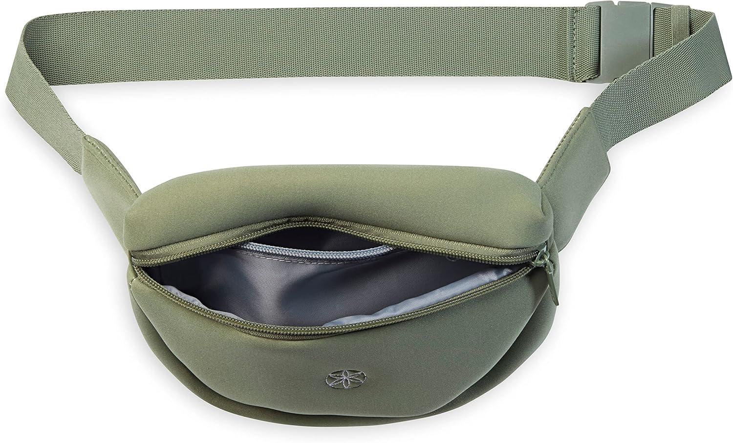 imageGaiam Altitude Waist Pack Storage Belt Bag for Women And Men Adjustable Belt With Lightweight Pouch For Storing EssentialsSagebrush