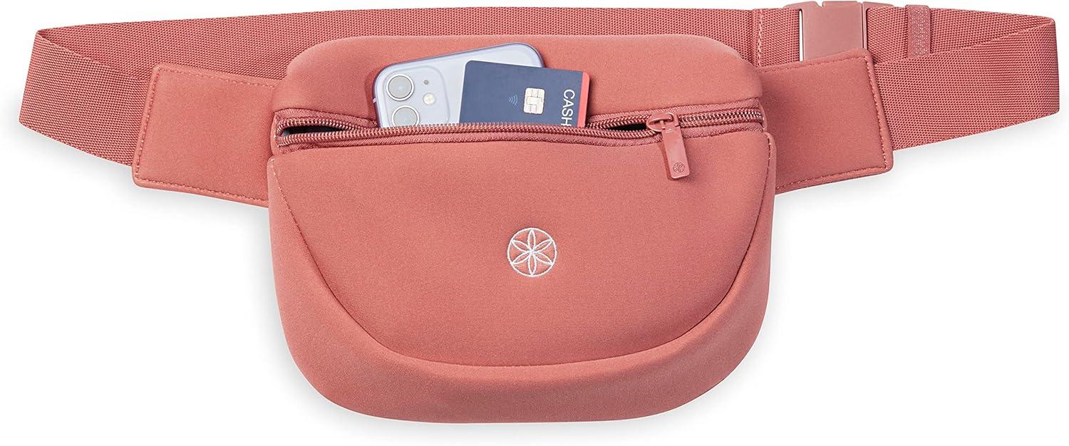imageGaiam Altitude Waist Pack Storage Belt Bag for Women And Men Adjustable Belt With Lightweight Pouch For Storing EssentialsVery Coral
