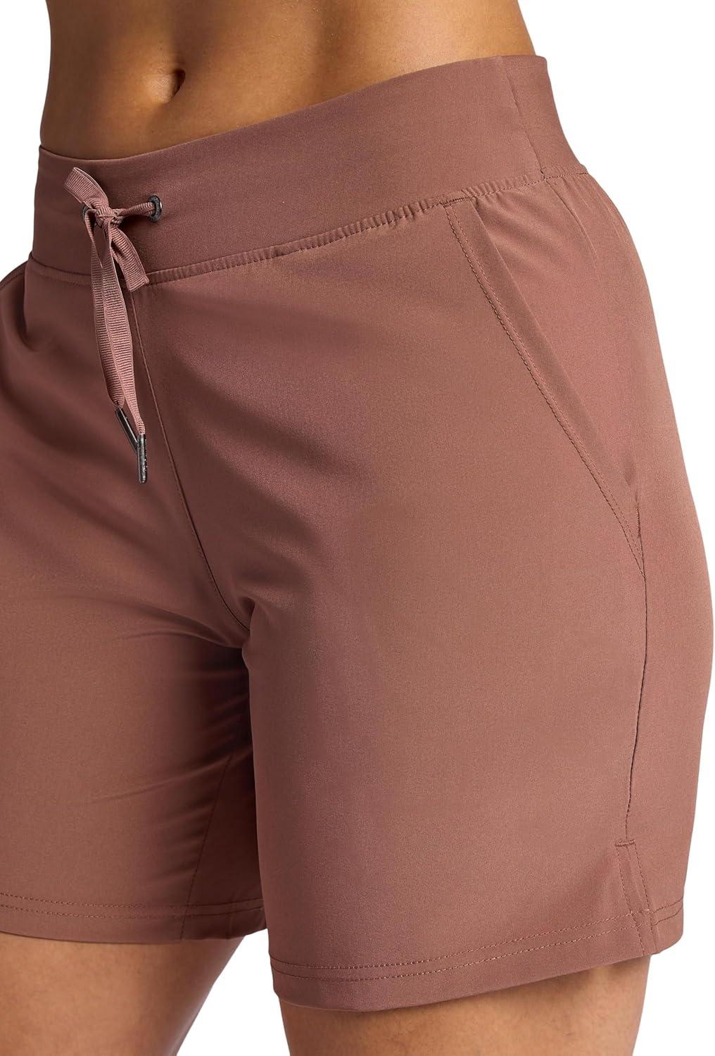 imageGaiam Womens Willow Walking Woven 7 Short Standard Fit Stretch Lightweight MaterialCafe Mocha