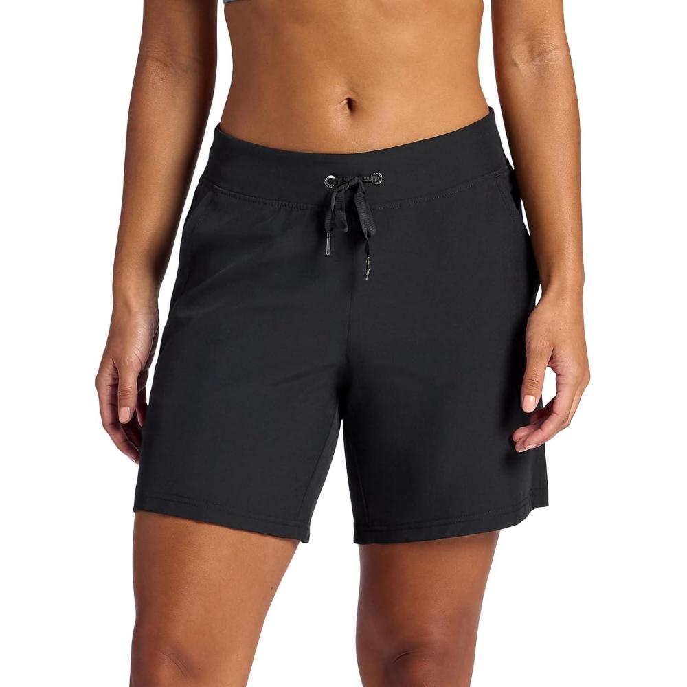 imageGaiam Womens Willow Walking Woven 7 Short Standard Fit Stretch Lightweight MaterialBlack Tap Shoe